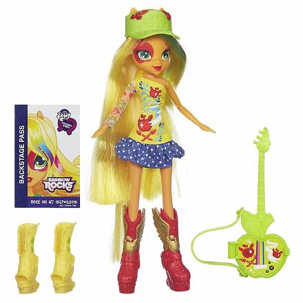 Кукла из серии My Little Pony Equestria Girls - Эпплджек с гитарой 
